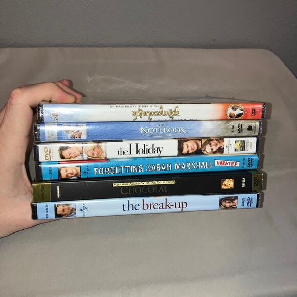 Dvd Sealed New 6 Romantic Comedy Lot 500 Days Of Summer Break-up Notebook - Picture 4 of 6